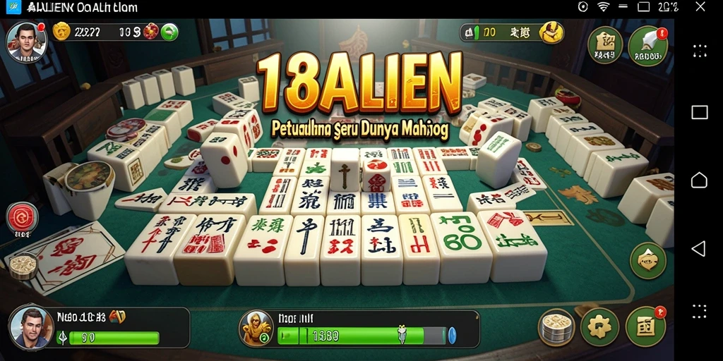 Tampilan gameplay seru dari 138ALIEN dengan papan Mahjong yang menarik.