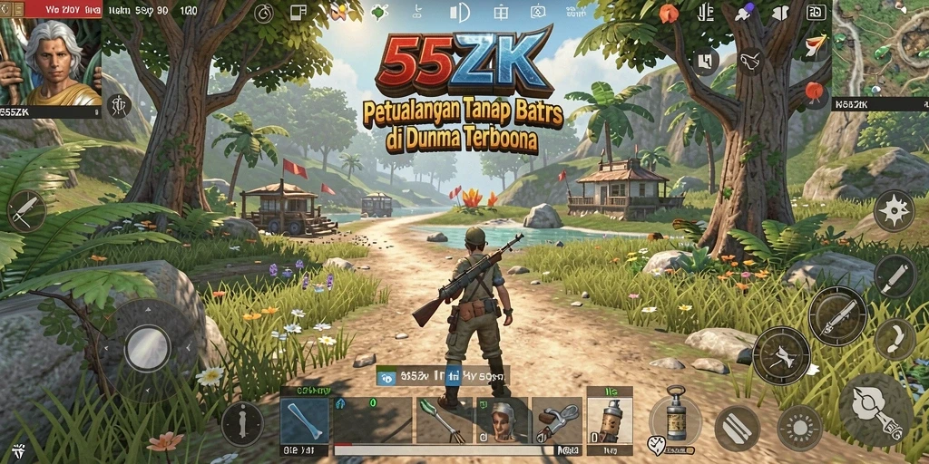 Gameplay seru di dunia terbuka 555ZK yang menakjubkan.