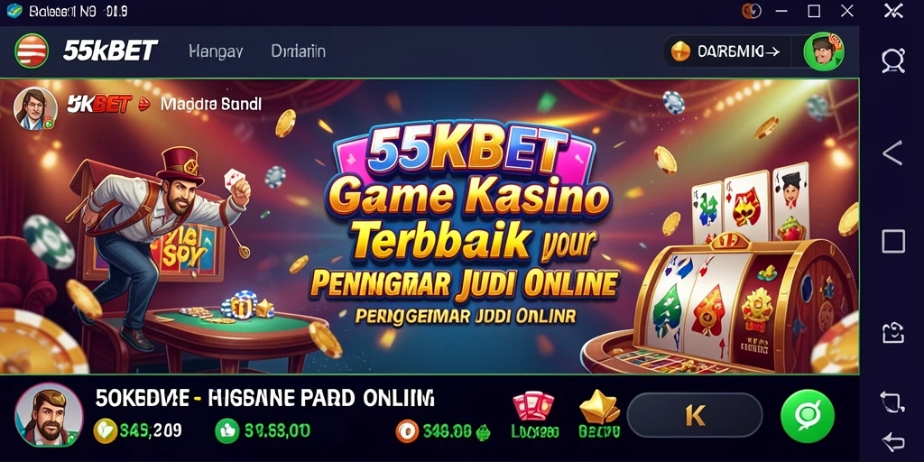 Tampilan screenshot gameplay 55KBET yang menarik dan interaktif.