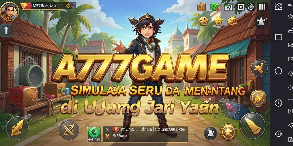 Tampilan gameplay interaktif dalam A777GAME yang menantang dan seru.