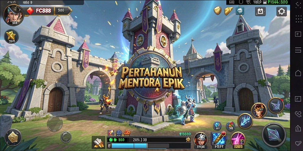Gameplay menara pertahanan yang mendebarkan dan strategis.