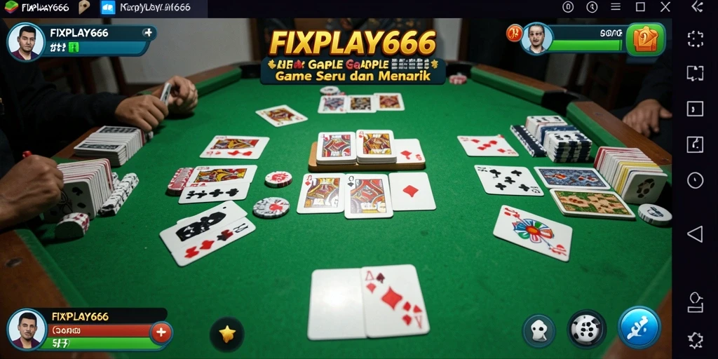 Screenshot permainan Gaple yang menarik di FIXPLAY666.