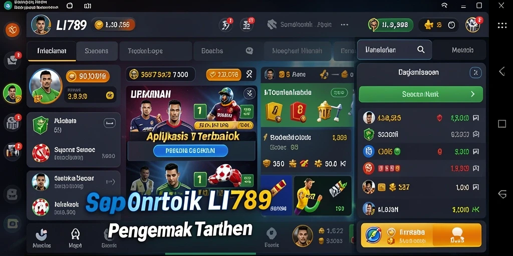 Screenshot LI789 menampilkan antarmuka pengguna yang menarik dan interaktif.