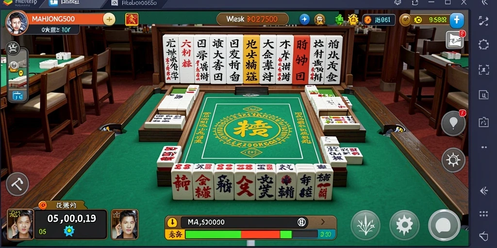 Tampilan menarik dari gameplay <strong>MAHJONG500</strong> yang menantang.