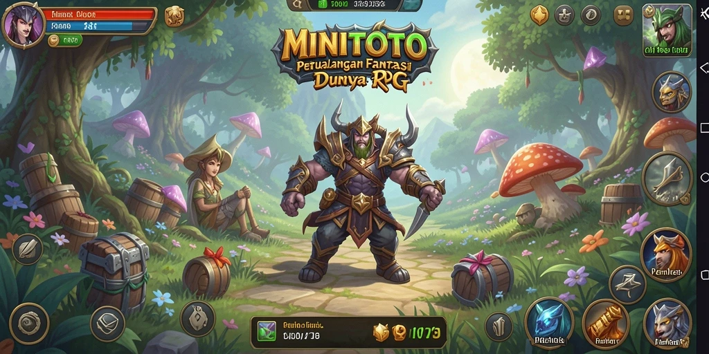 Tampilan luar biasa dari gameplay RPG MINITOTO yang mendebarkan.