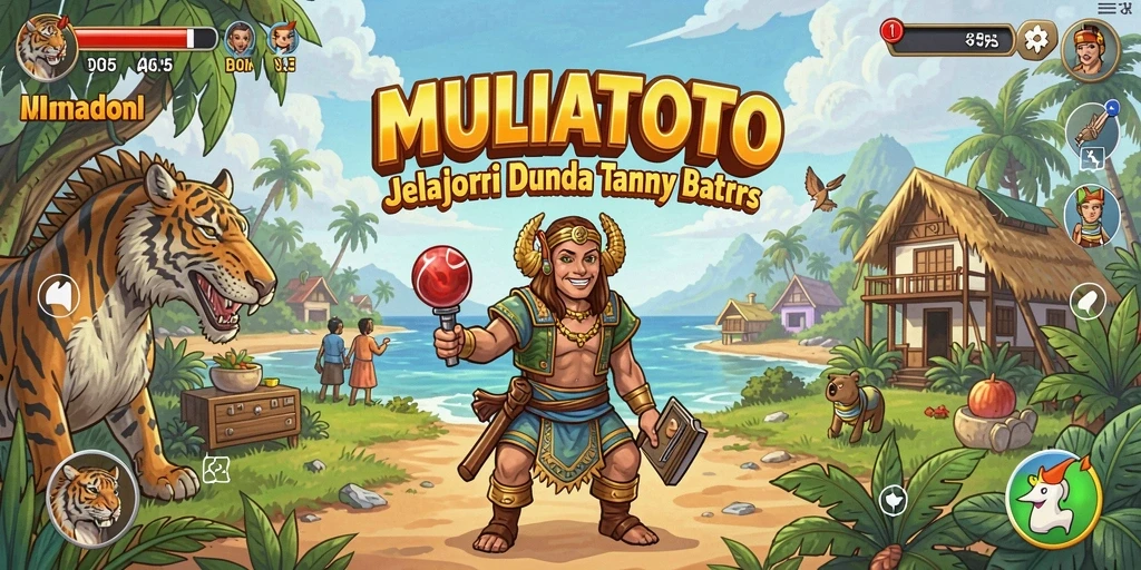 Tampilan gameplay MULIATOTO yang mengesankan di dunia terbuka.