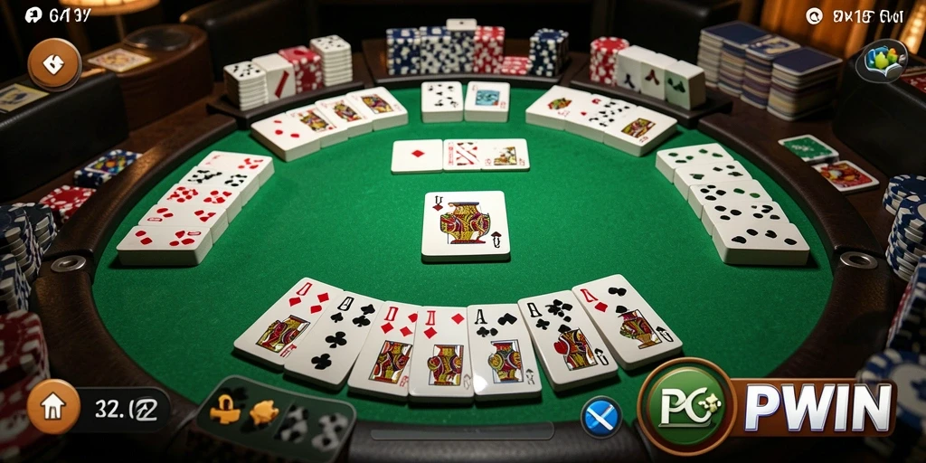 Screenshot gameplay Gaple yang seru dan interaktif di POPWIN.