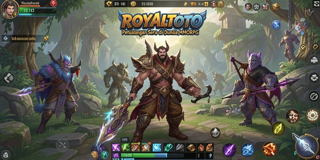 Screenshot utama dari gameplay seru ROYALTOTO di dunia MMORPG.
