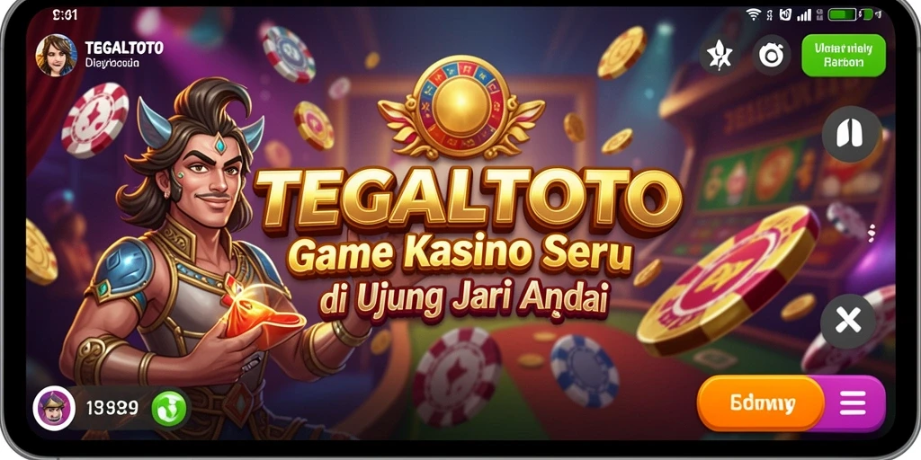 Tampilan gameplay seru di aplikasi TEGALTOTO Kasino.