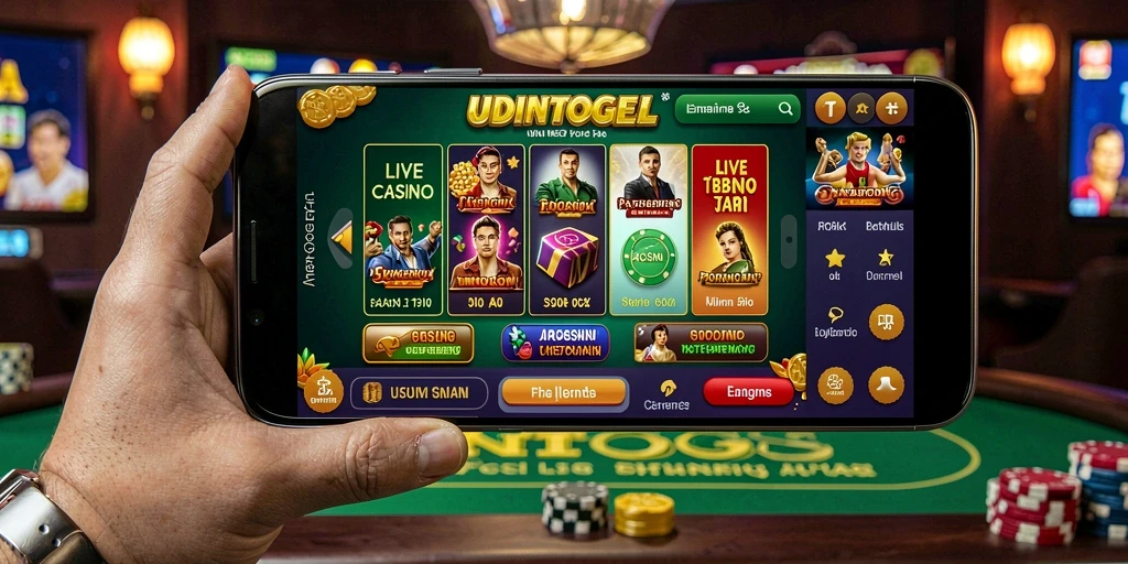 Tampilan gameplay langsung yang mengasyikkan dari UDINTOGEL.