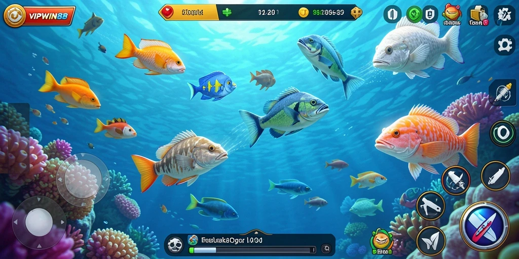 Tampilan screenshot gameplay Tembak Ikan yang menawan di VIPWIN88.