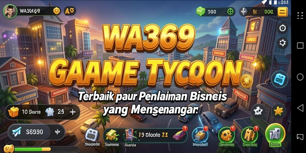 Screenshot gameplay WA369 menampilkan visi bisnis yang sukses dan dinamis.