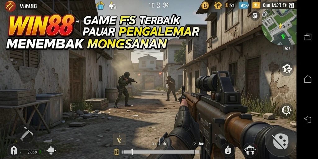 Tampilan gameplay seru di WIN88 dengan aksi menembak intens.
