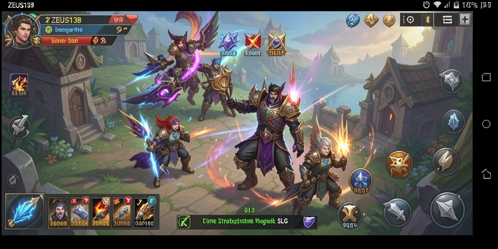Tangkapan layar ZEUS138 menampilkan aksi seru dalam gameplay SLG.