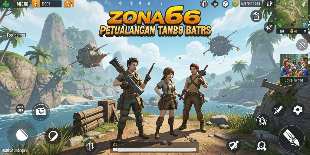Tampilan gameplay ZONA66 menunjukkan pengalaman eksplorasi dunia terbuka yang menarik.