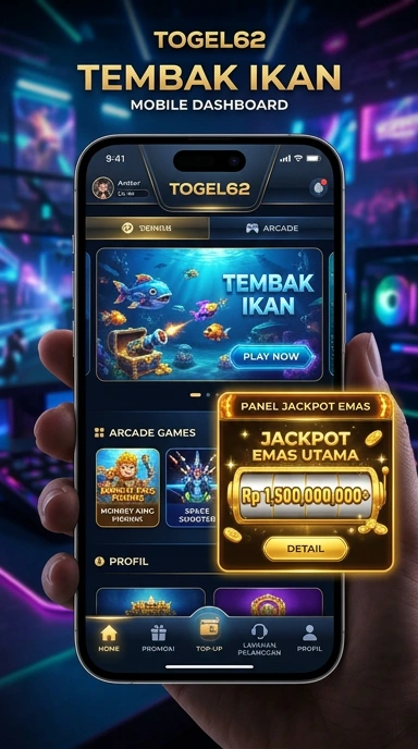 Tampilan utama aplikasi togel62 yang mudah diakses.